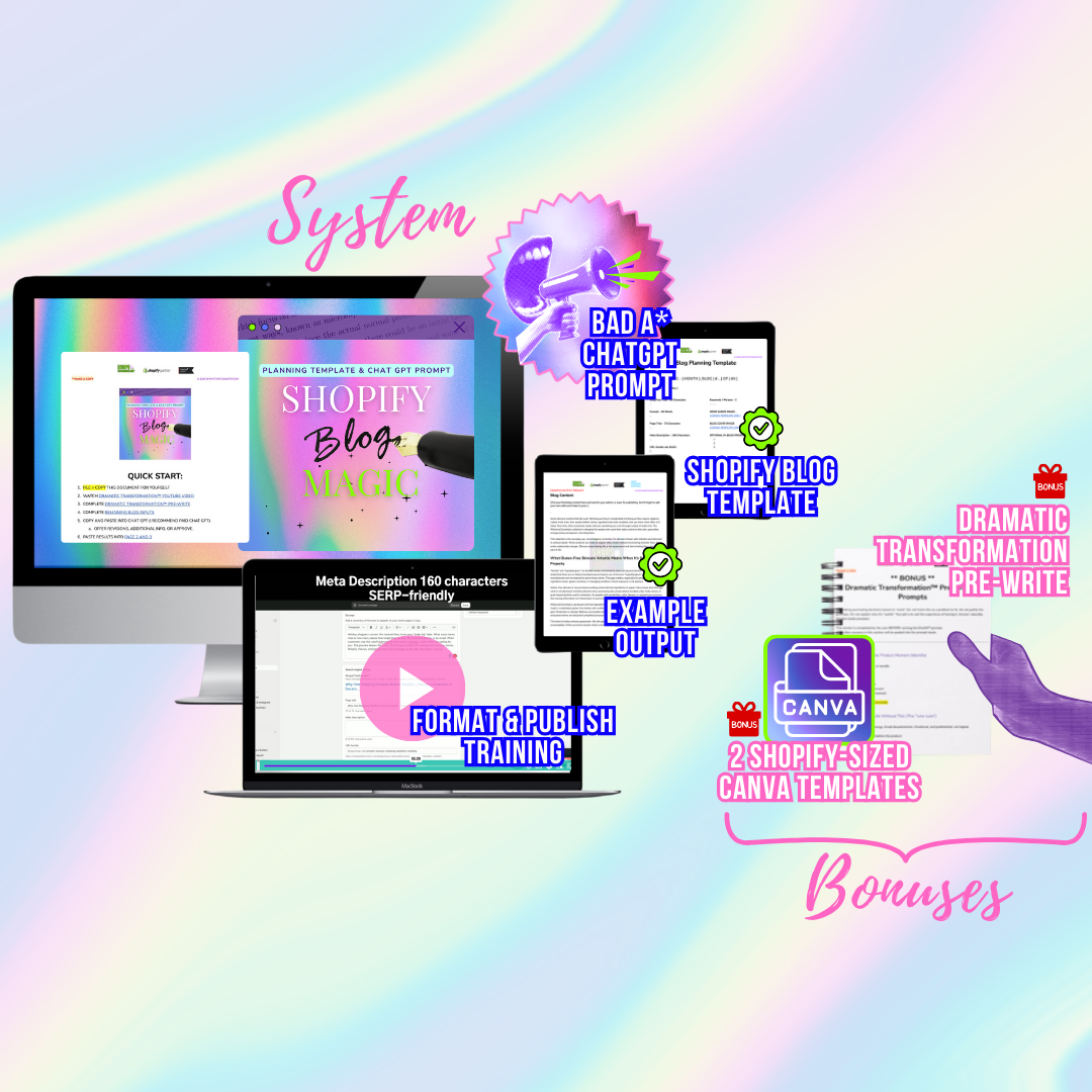 Shopify Blog Magic - Template and ChatGPT Prompt