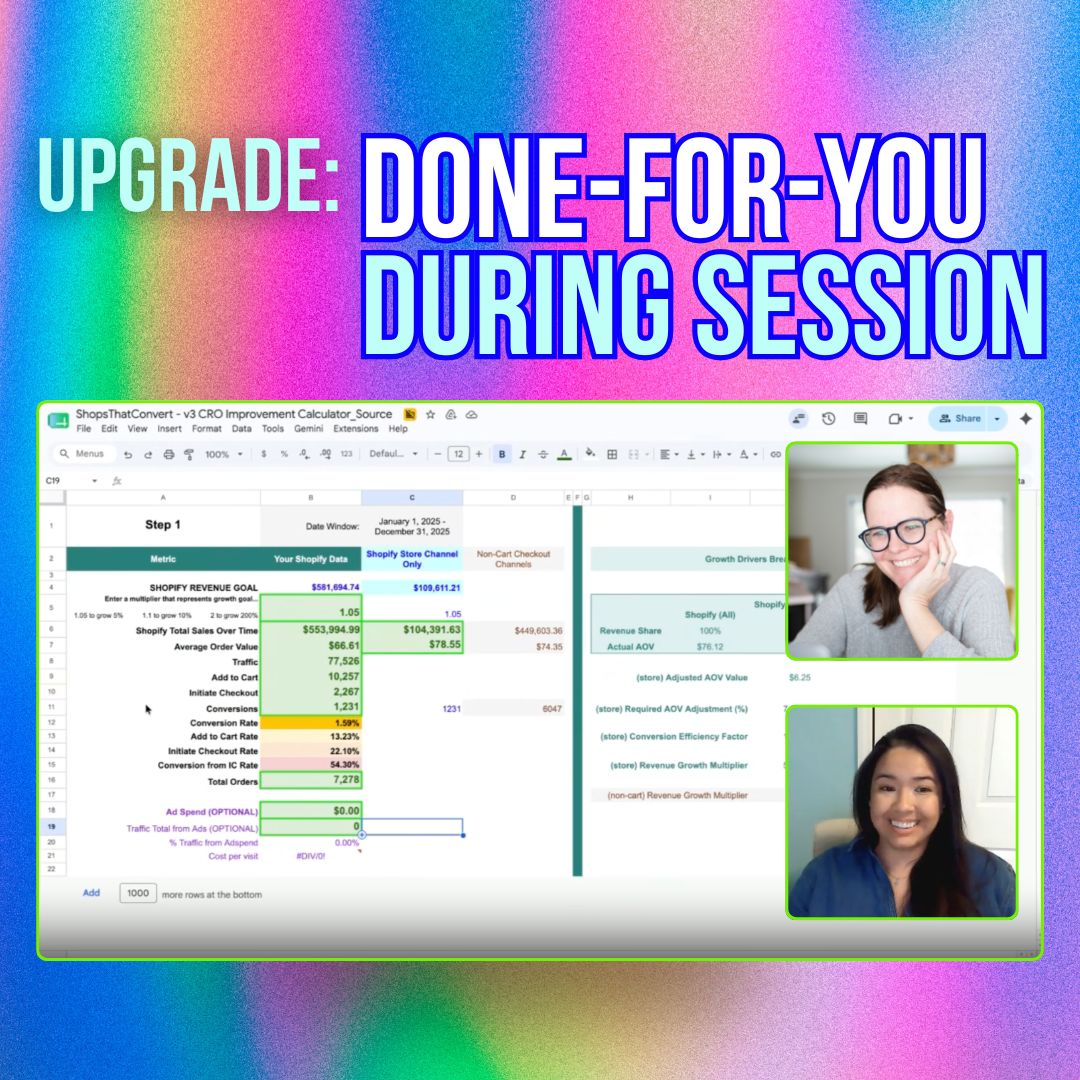 CRO Improvement Calculator Session