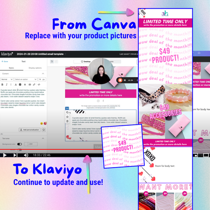 Klaviyo Email Design Tutorial Using Canva Templates