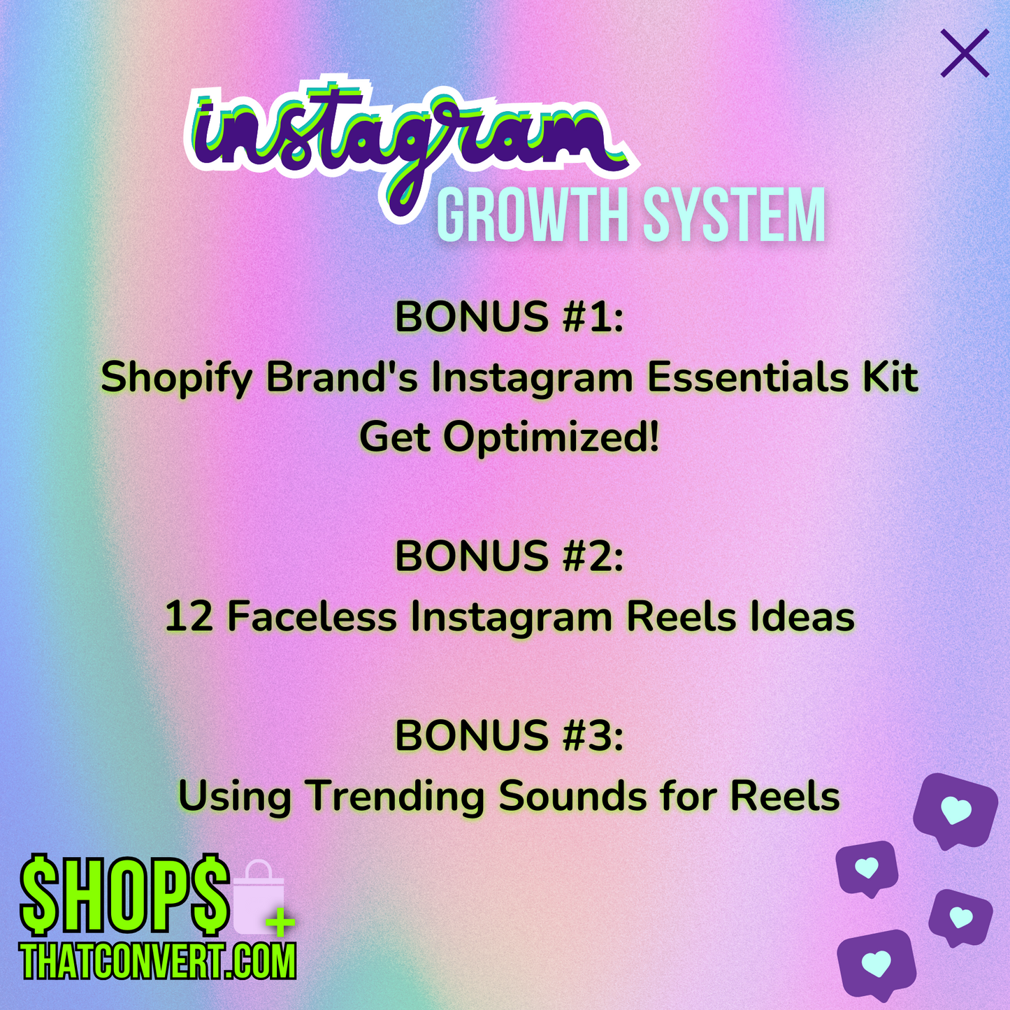 The ShopsThatConvert™ Instagram Growth System