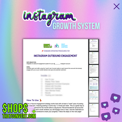The ShopsThatConvert™ Instagram Growth System