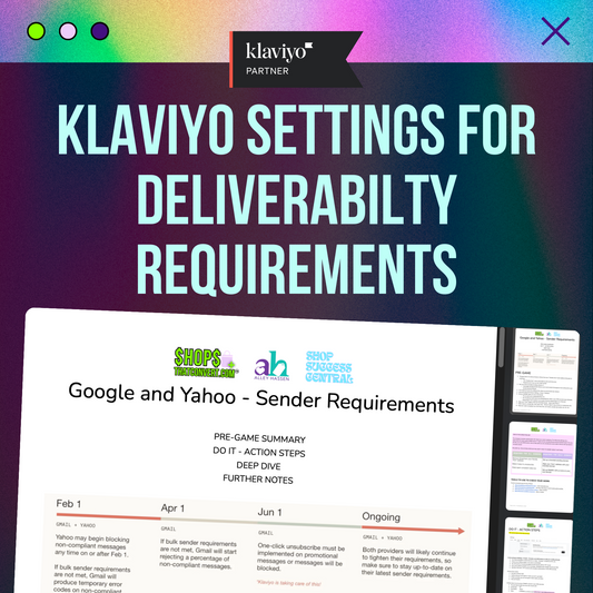 Guide To Klaviyo Settings for 2024 Google and Yahoo Requirements